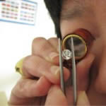 Preliminary examination of a brilliant cut diamond prior to full grading for colour, clarity and cut grade