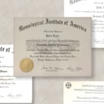 Algunos de los diplomas otorgados a Pablo de varias instituciones gemológicas y de evaluación respetadas