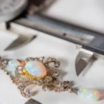 Jewellery Valuations Ireland value all types of jewellery, including antique items like this wonderful opal and diamond piece