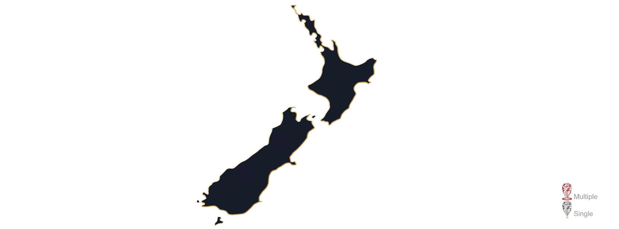 Map showing the location of Jewellery Valuers in NZ
