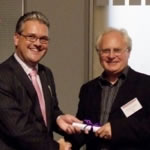 Peter Buckie receiving his Fellowship from the Institute of Registered Valuers