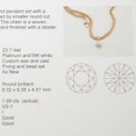 Part of a jewelry appraisal report. Comprehensive and accurate assessments are required to truly protect you and your jewelry.