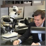 Steven Jarvis, GG, involving a client in the jewelry appraisal process.